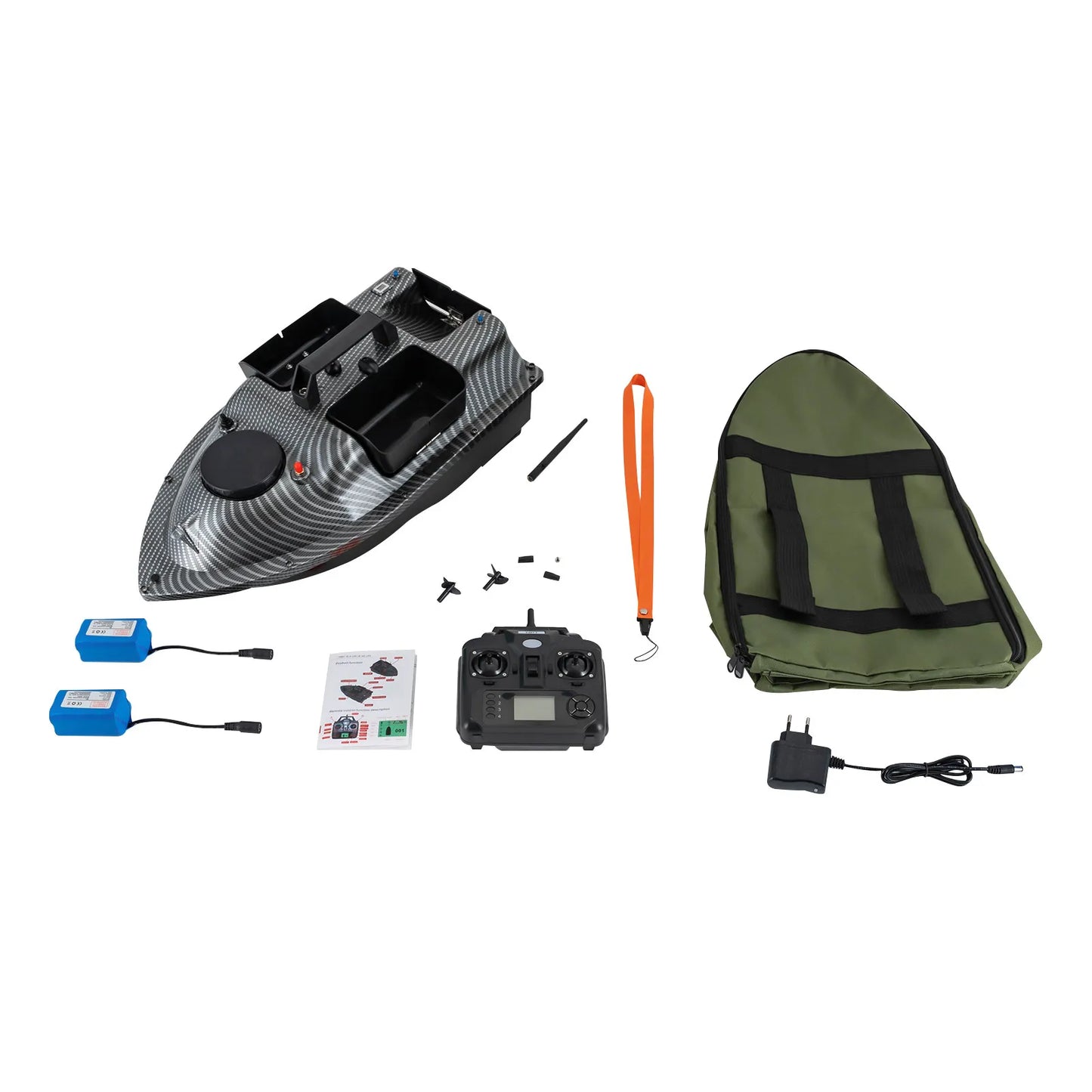 GPS Fishing Bait Boat With 2 Batteries 16 Positioning Points