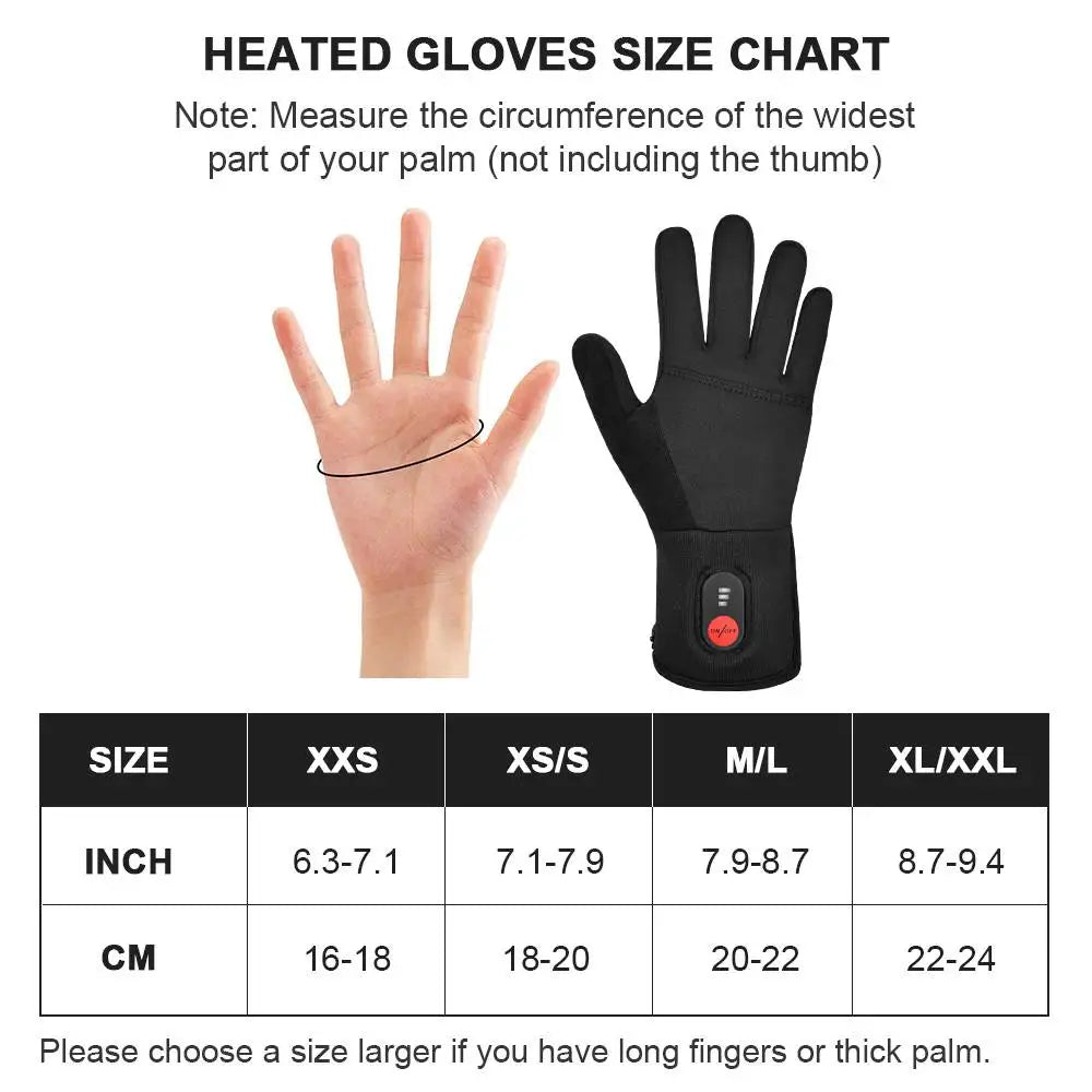 Savior Heat Rechargeable Electric Heated Glove Liners For Men Women