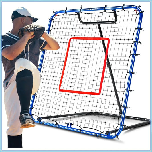 Baseball Rebounder Net With 5 Return Angles For Training