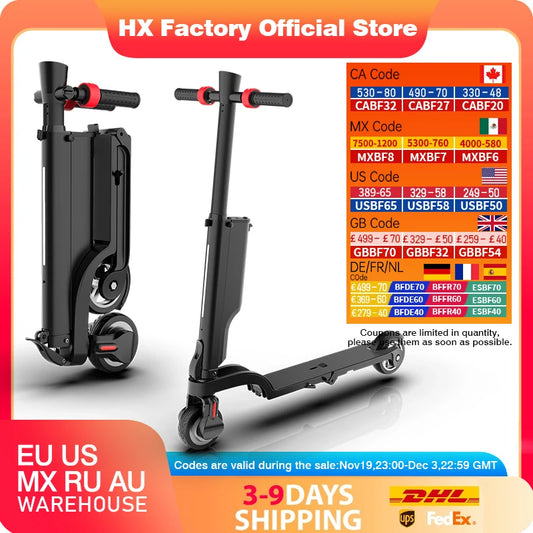 HX X6 Foldable Electric Scooter 350W 25 KmH 36V EScooter