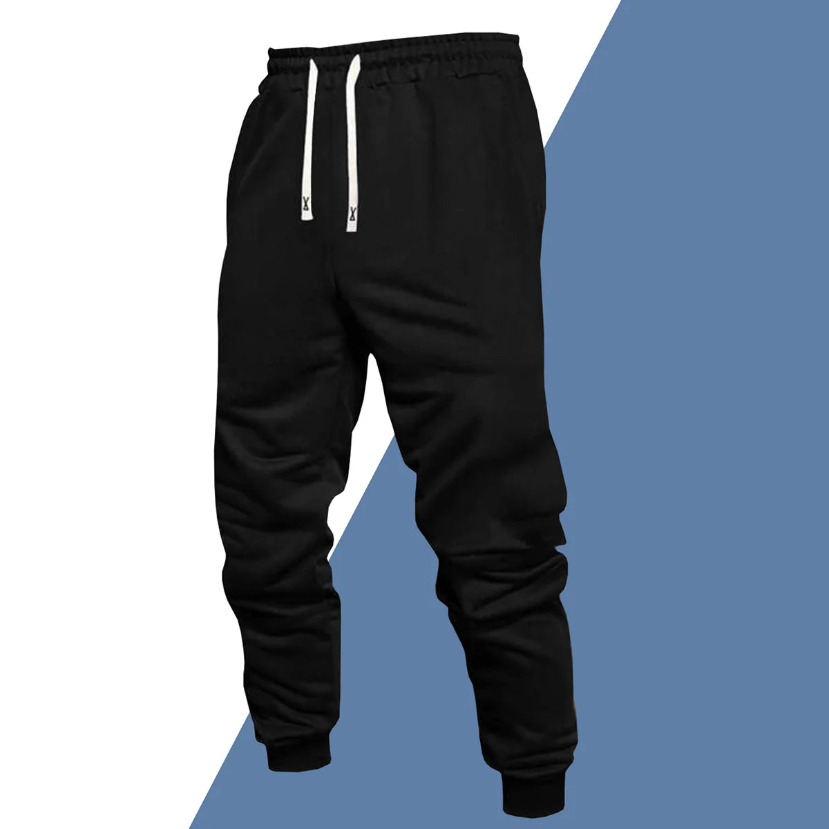 Men's Polyester Drawstring Jogger Pants for All Seasons