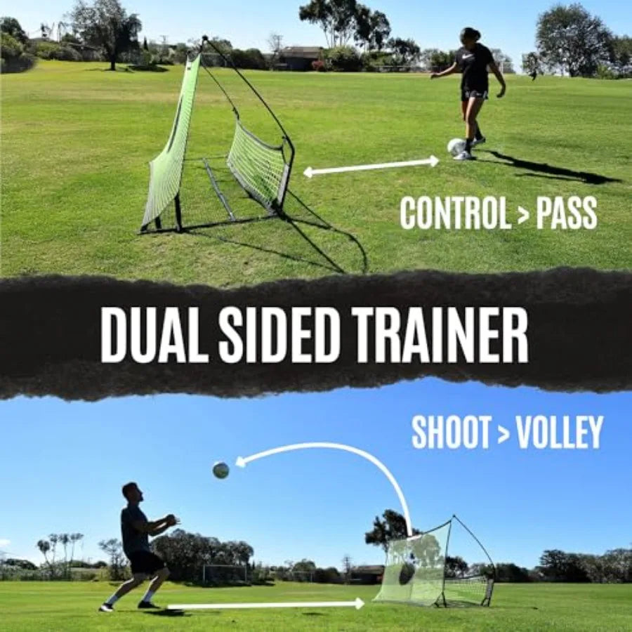 Soccer Rebounder Portable Net System With Alloy Steel Fiberglass