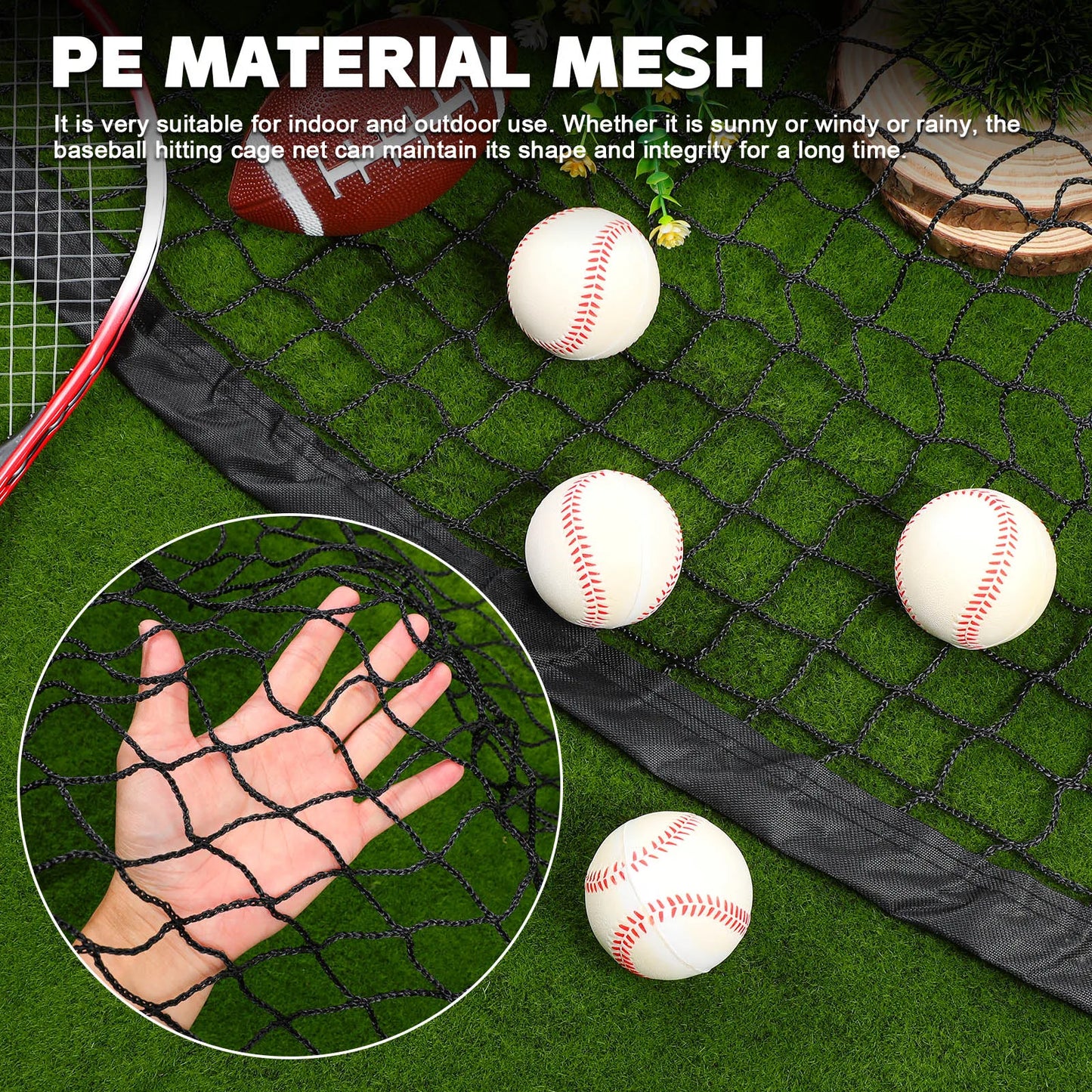 Baseball Batting Cage Net With Frame For Backyard Training