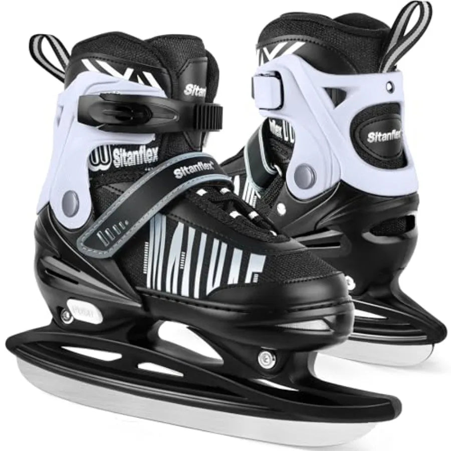Adjustable Ice Skates For Kids Ages 4-12 Beginners Hockey