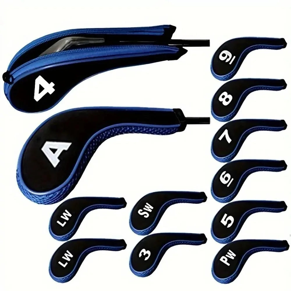 Protective Golf Club Covers 12-Piece Neoprene Driver Head Covers