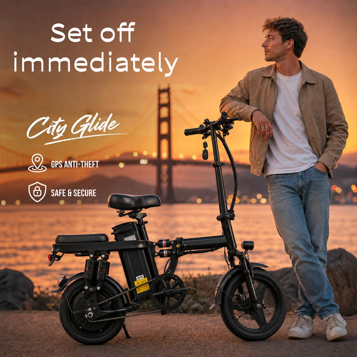 Foldable Electric Bicycle for Adults with 500W Motor