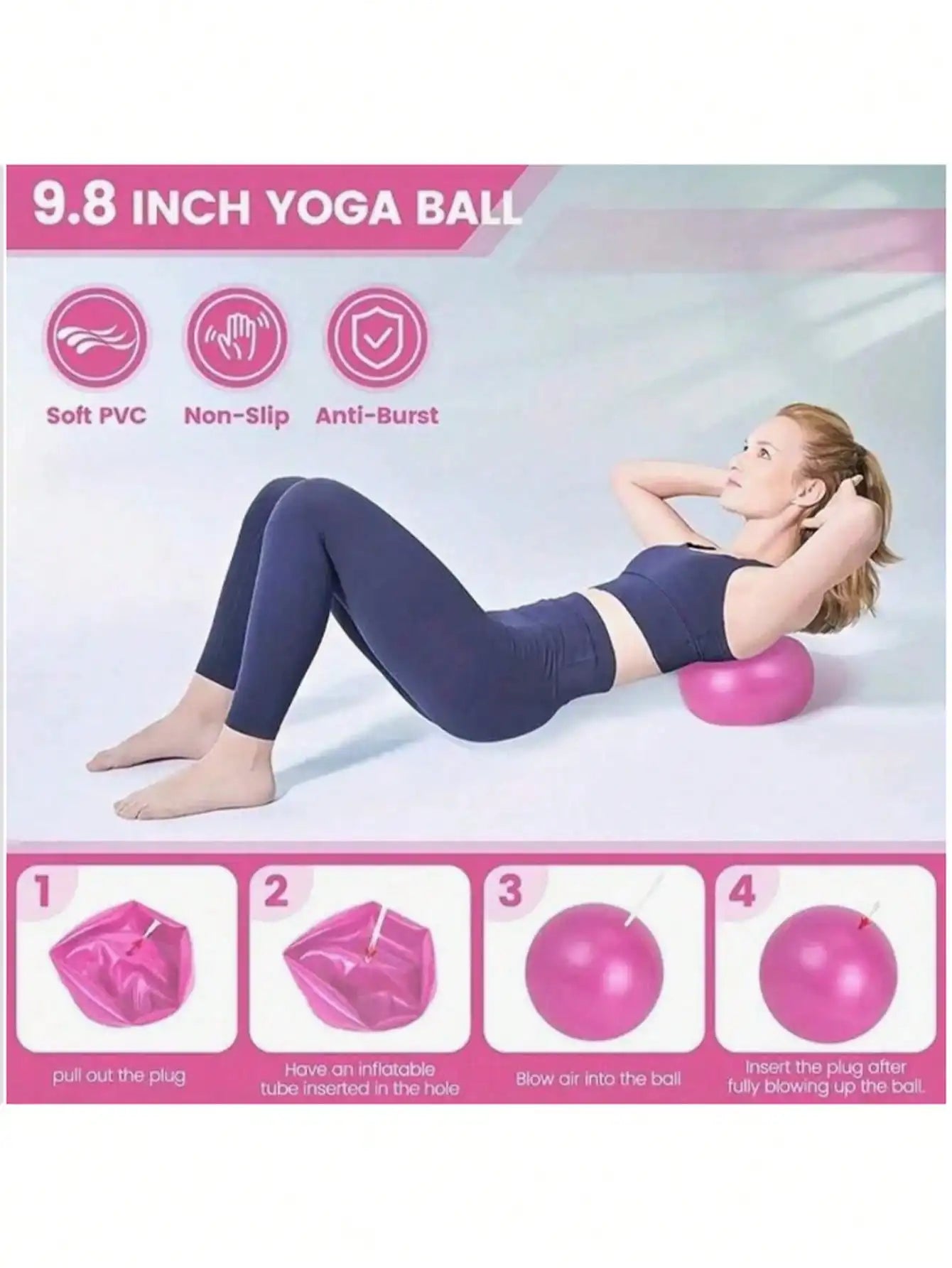 Pilates Yoga Fitness Set For Home Gym And Women Training