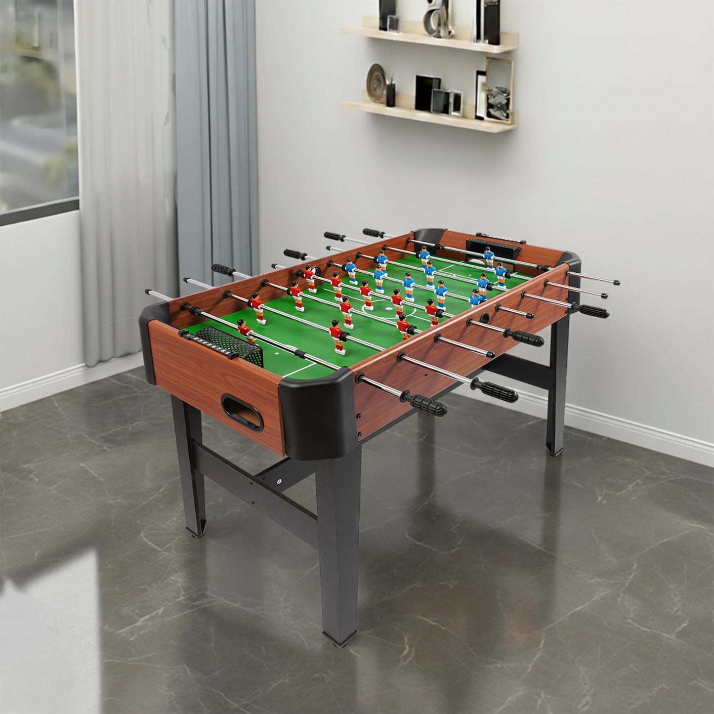 Foosball Table Soccer Game With Eight Rods For Living Room