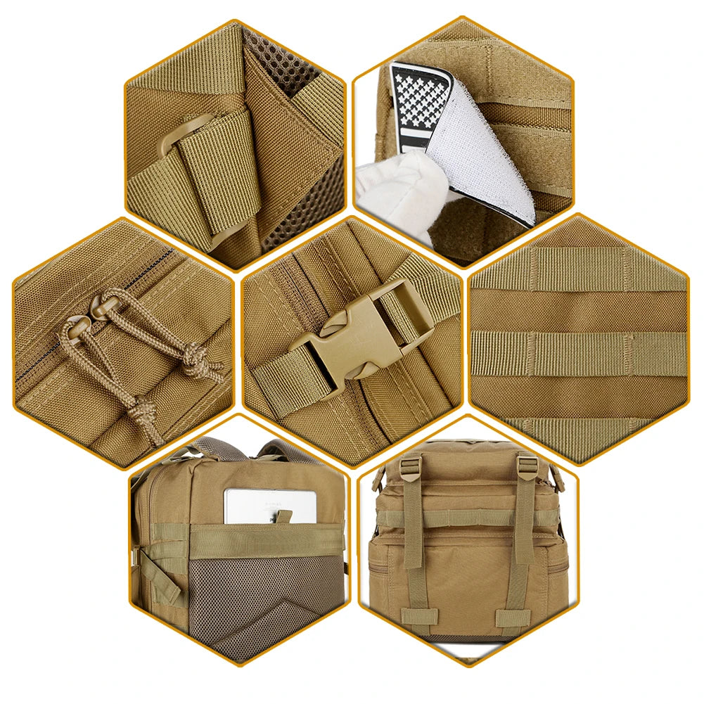 ReFire Gear Tactical Backpack Molle EDC Pack For Outdoors