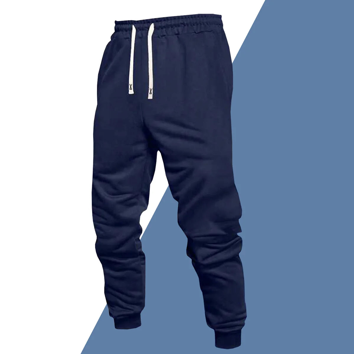 Men's Polyester Drawstring Jogger Pants for All Seasons