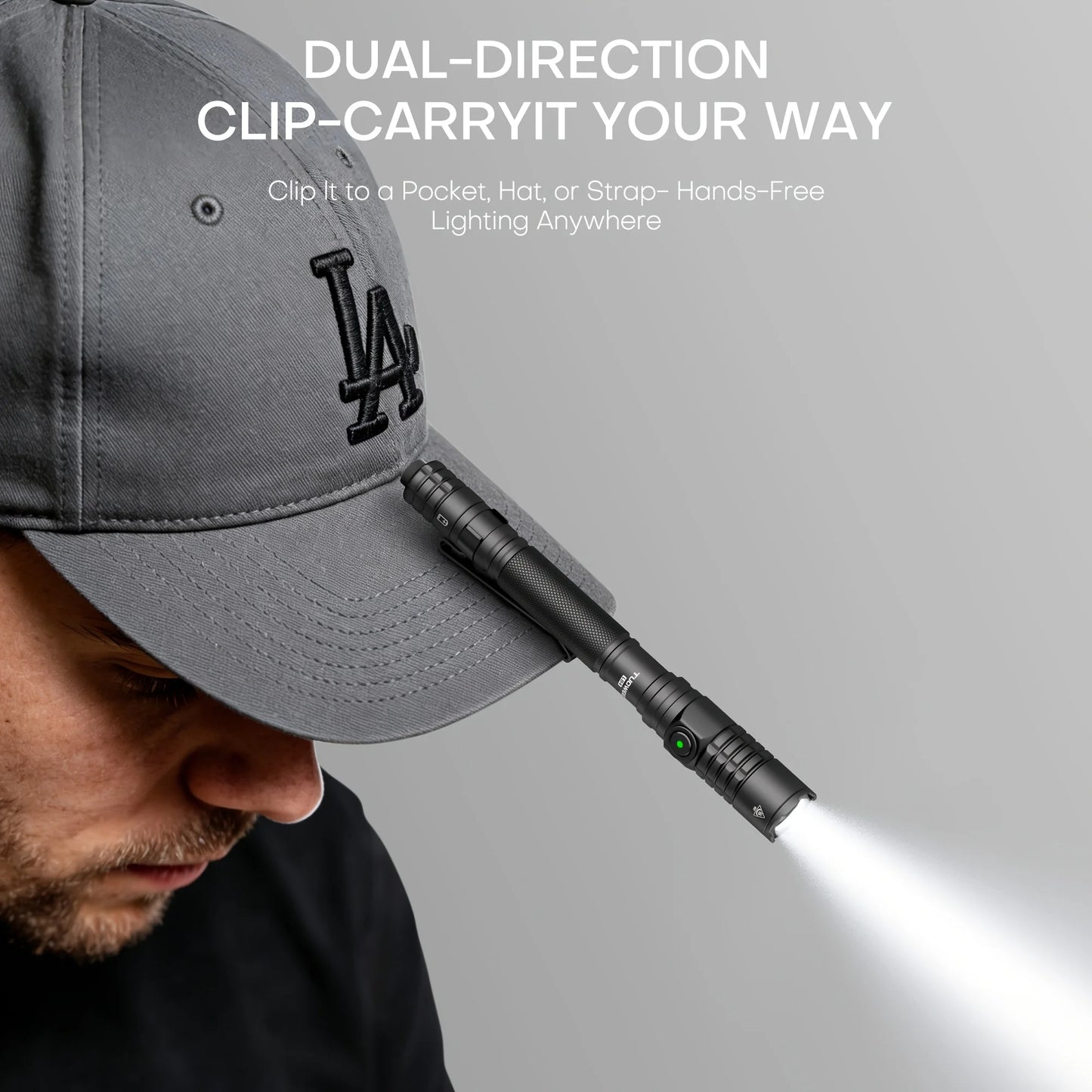 TUOWEE 1200 Lumen EDC Tactical Pen Light With Tail Switch