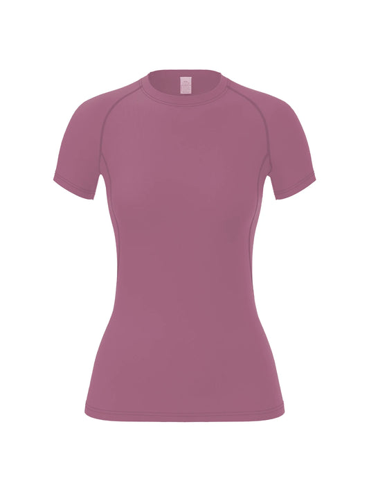 Women's Compression Shirt Short Sleeve Yoga Running T Shirt