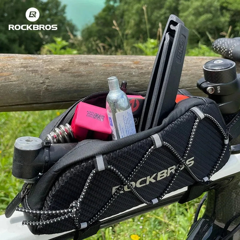 ROCKBROS Waterproof Reflective Front Top Tube Bag