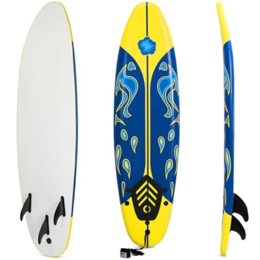 Surfboard With Removable Fins Leash EPS Core Lightweight