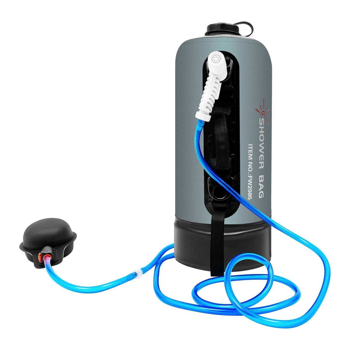 Bymaocar Portable Camping Shower Bag With Foldable Solar Water Hose