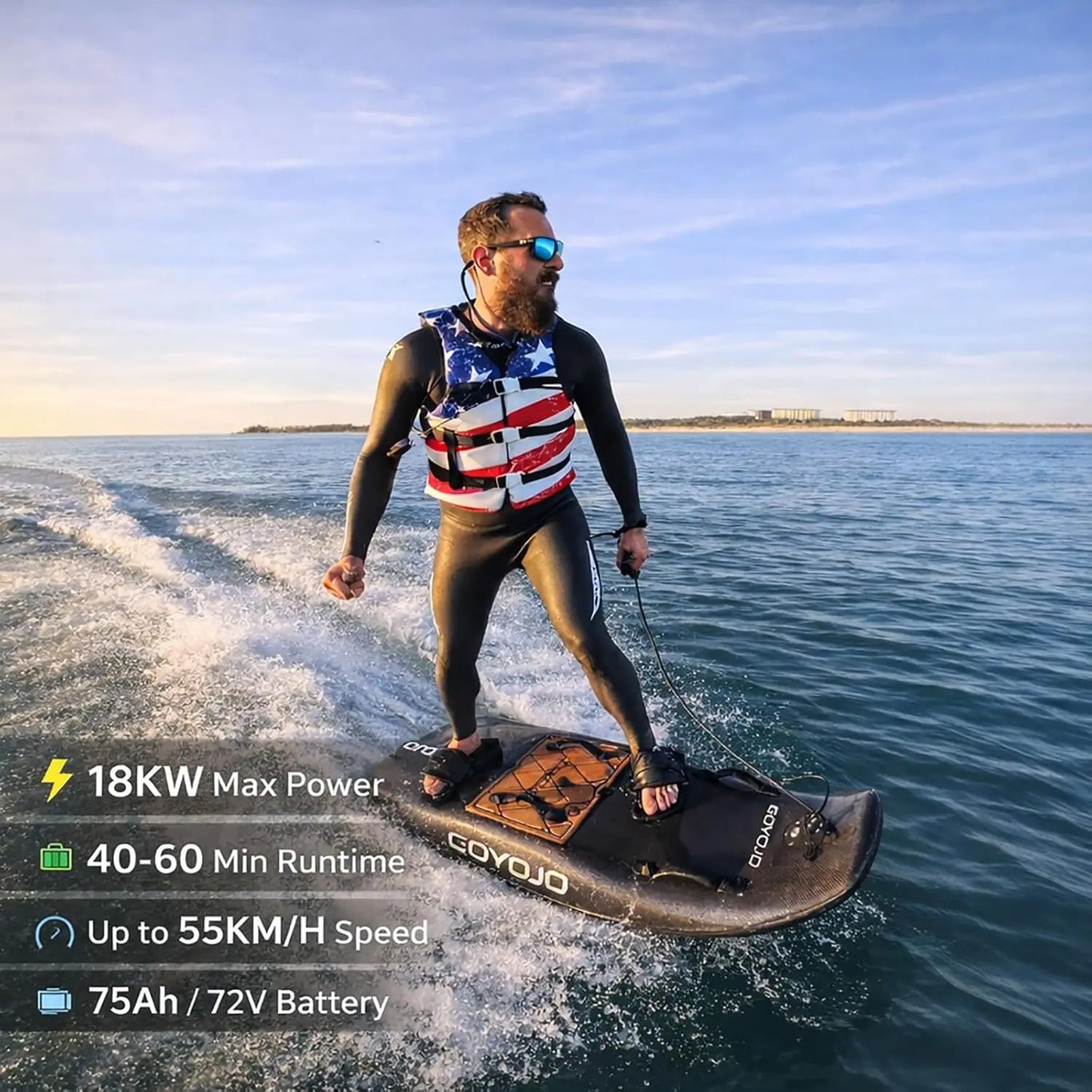 Carbon Fiber Electric Jet Surfboard 15KW for Adults