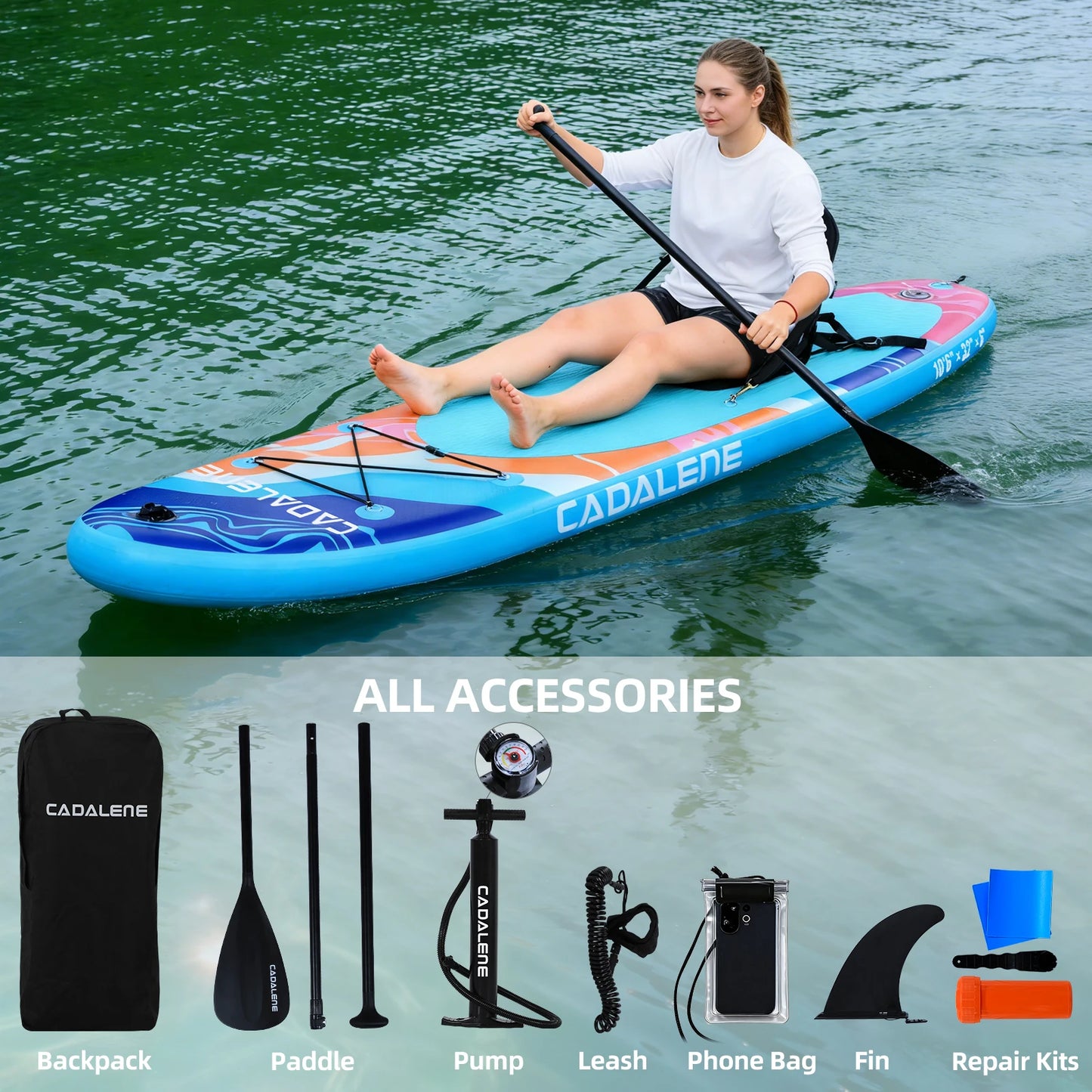 CADALENE Inflatable Stand Up Paddle Board