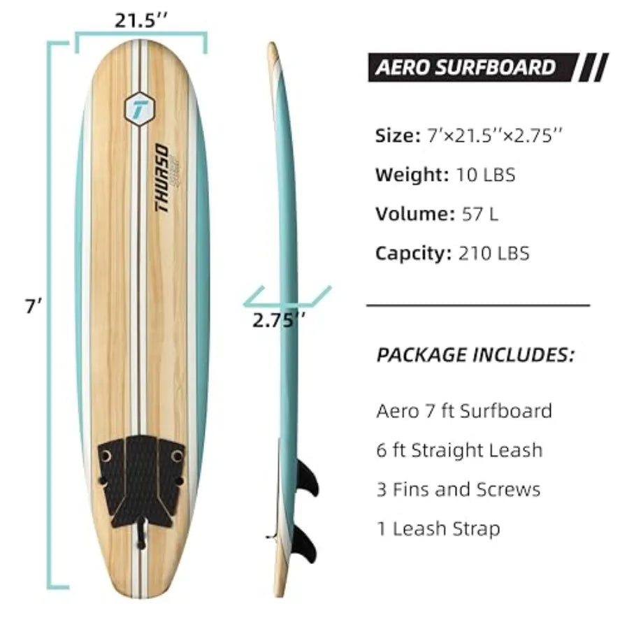 Soft Top Foam Beginner Surfboard For Adults And Kids