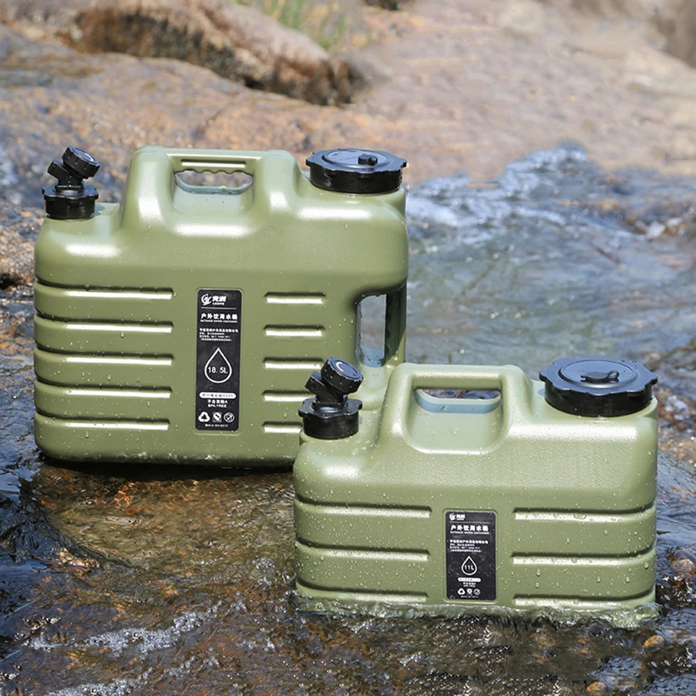 NovaSphere Portable Camping Water Bucket With Faucet Leakproof