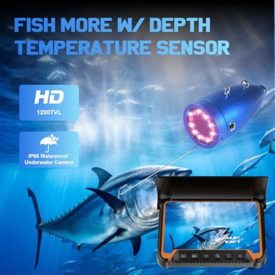 Underwater Fishing Camera With PVC Cable And IR Night Vision For Kayak And Boat