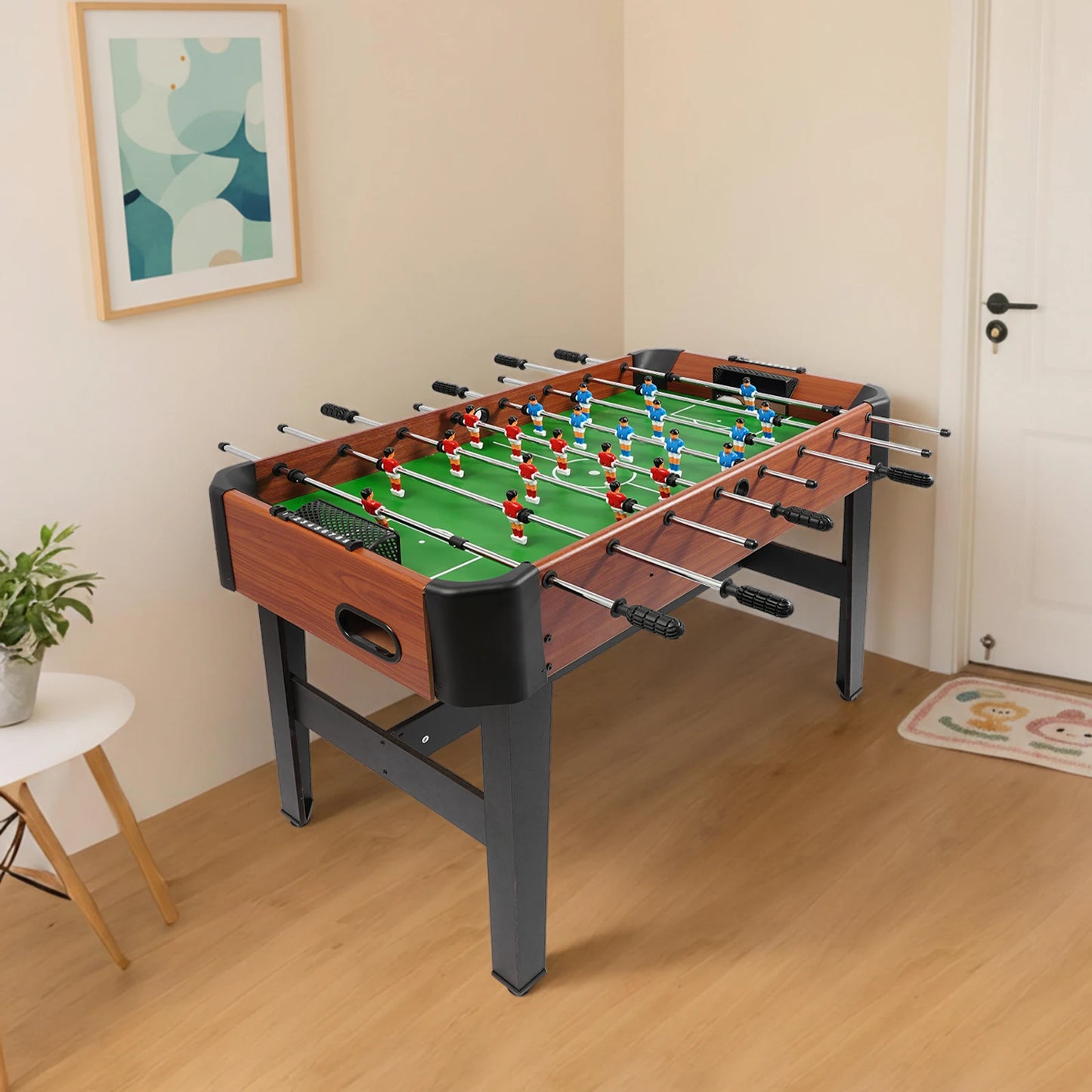 Foosball Table Soccer Game With Eight Rods For Living Room