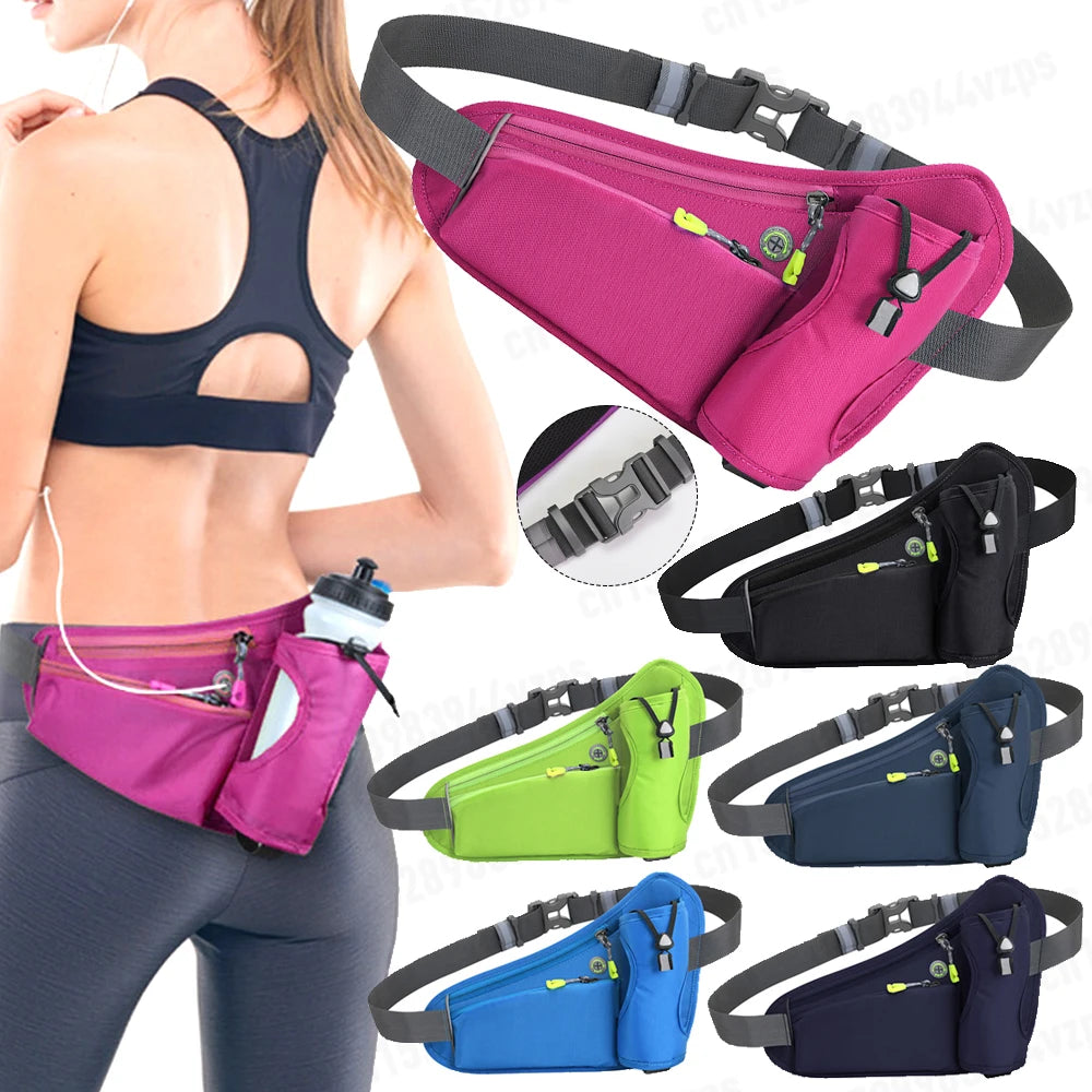 APWIKOGER Water Bottle Holder Hydration Waist Belt Bag