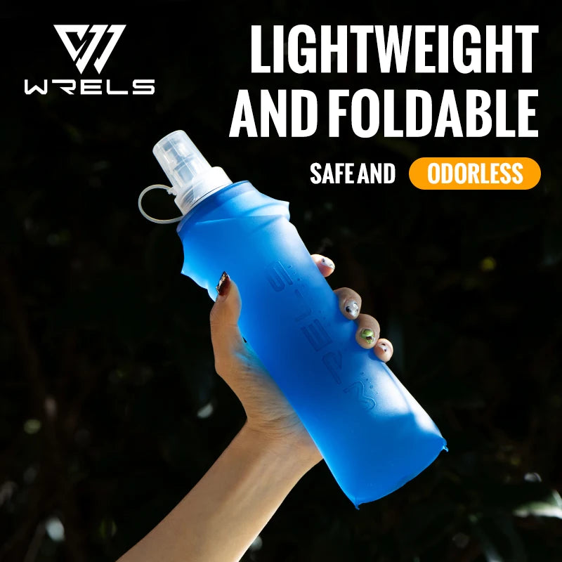 WRELS Soft Flask Collapsible Water Bottle TPU BPA Free
