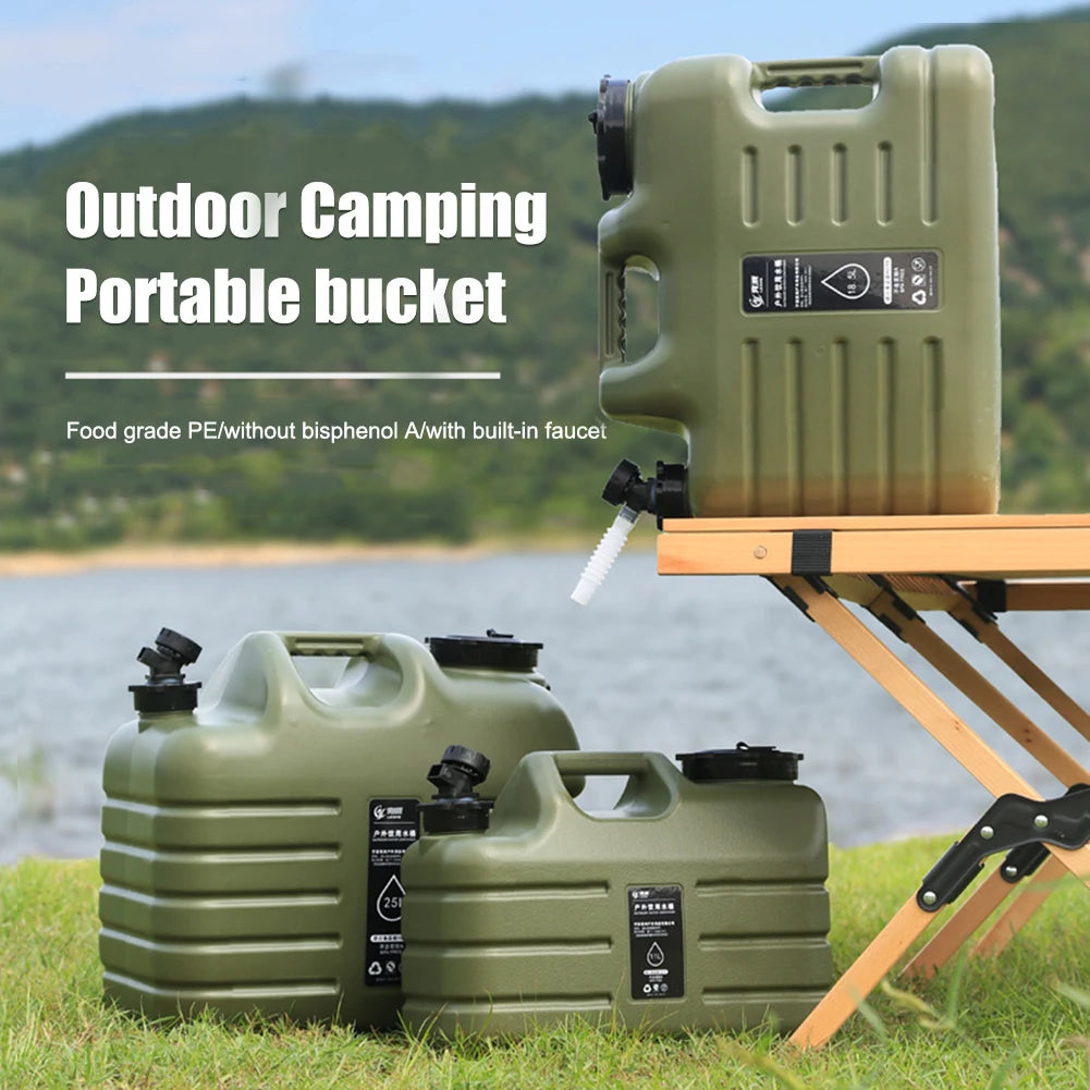 NovaSphere Portable Camping Water Bucket With Faucet Leakproof