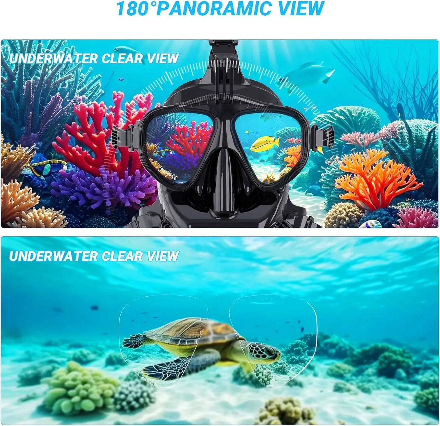 Full Face Dive Mask for Scuba and Snorkeling