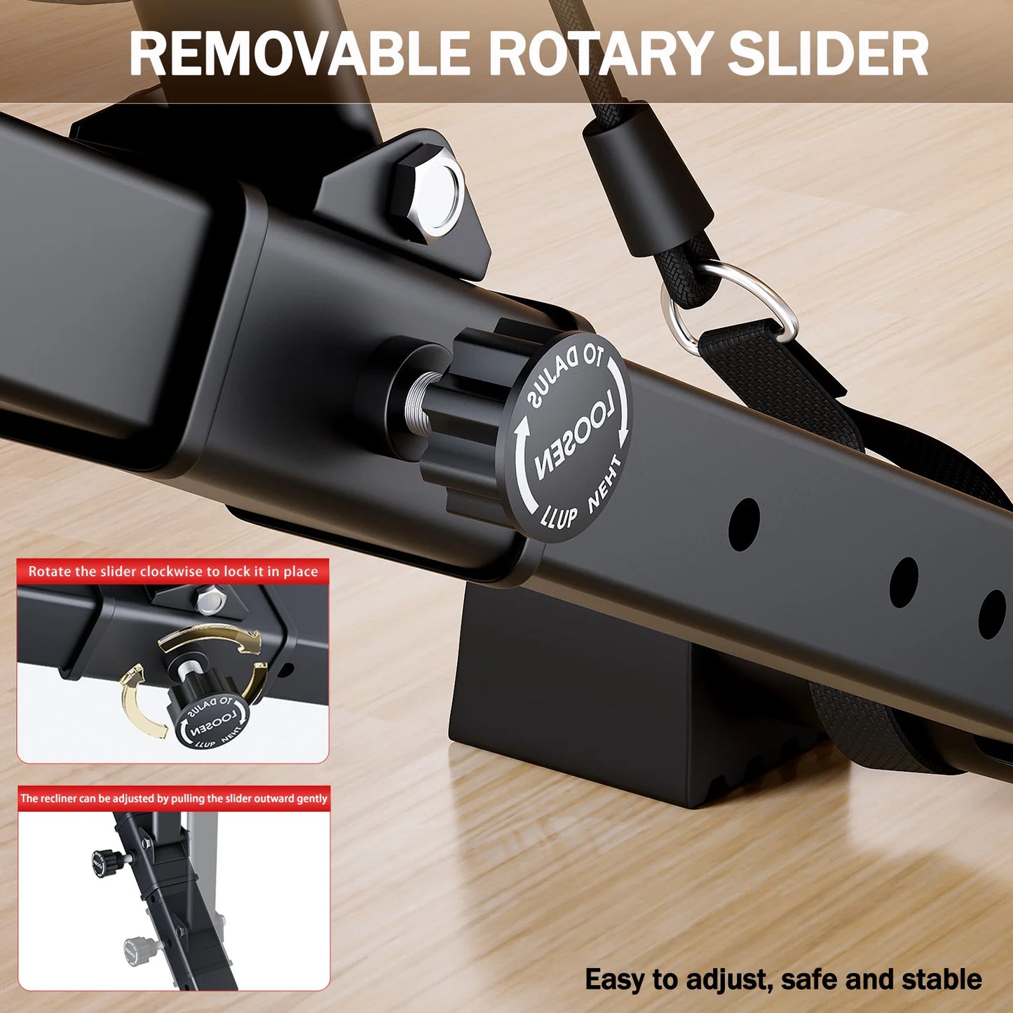 Foldable Adjustable Weight Bench for Full Body Workout