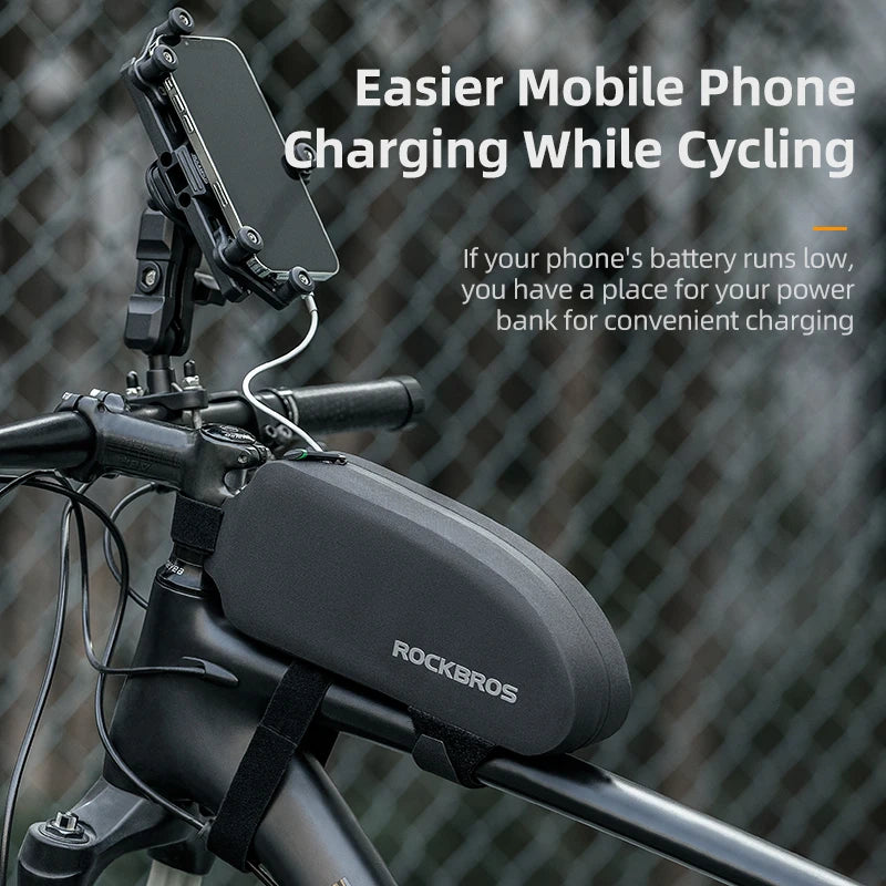 Rockbros Top Tube Bicycle Bag Waterproof Hard Shell