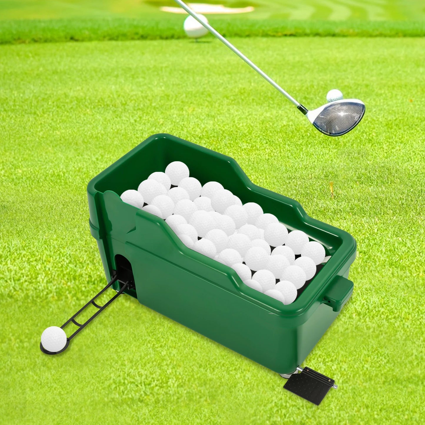 Semi Automatic Golf Ball Dispenser Manual Powerless Training Aid