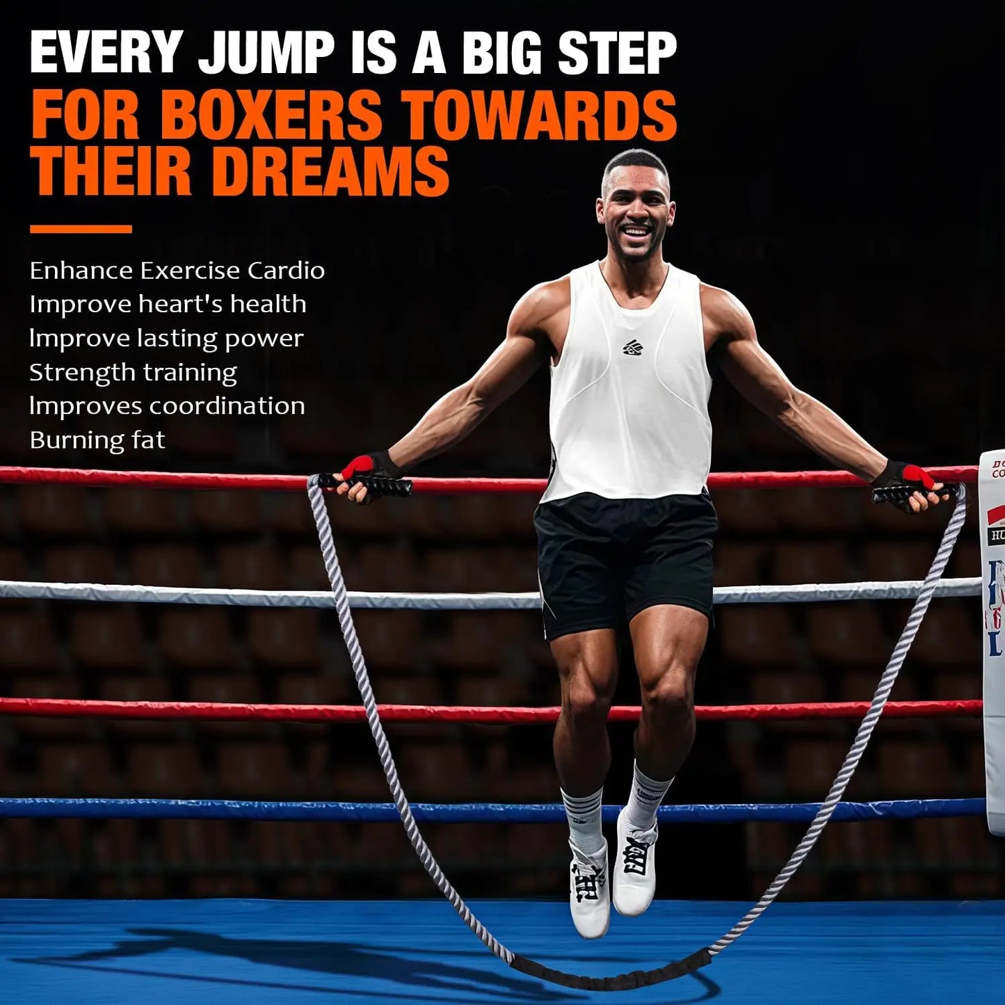 Weighted Jump Rope for Fitness, Heavy Skipping Rope for Cardio