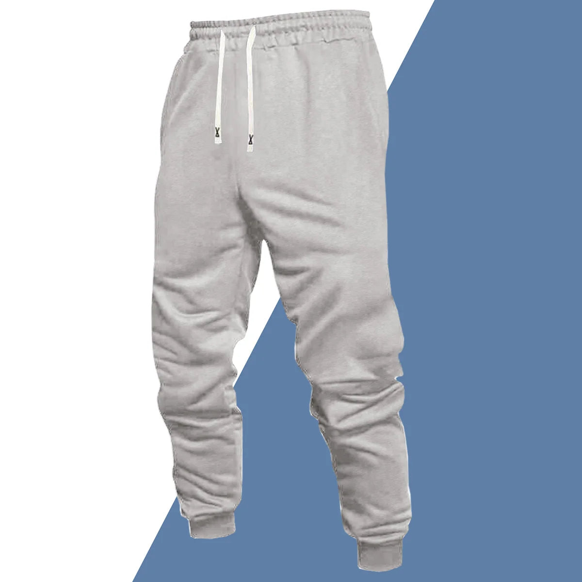 Men's Polyester Drawstring Jogger Pants for All Seasons