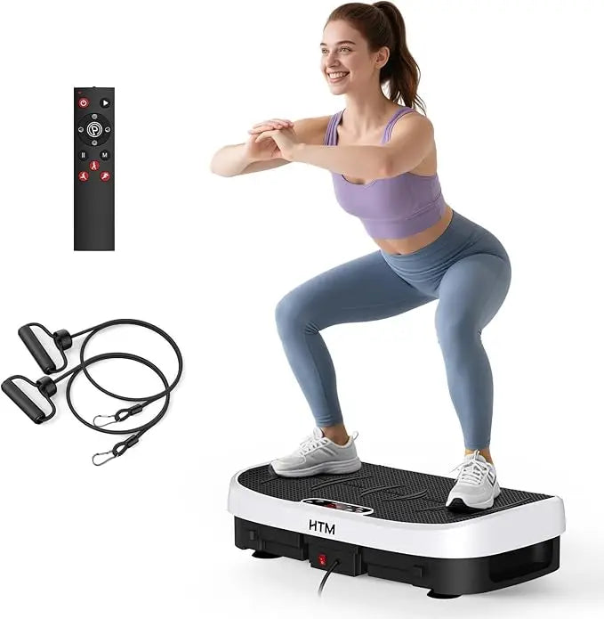 HTM Vibration Plate Fitness Platform With 120 Levels Home Gym