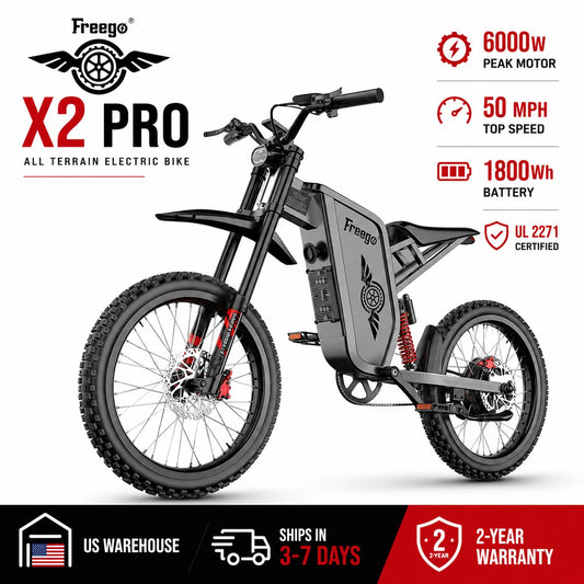 Freego X2 Pro Electric Dirt Bike For Adults 60V 30Ah