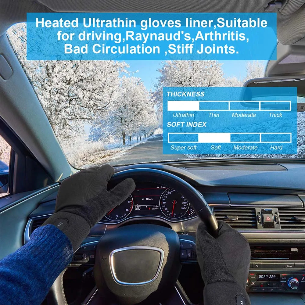 Savior Heat Rechargeable Electric Heated Glove Liners For Men Women
