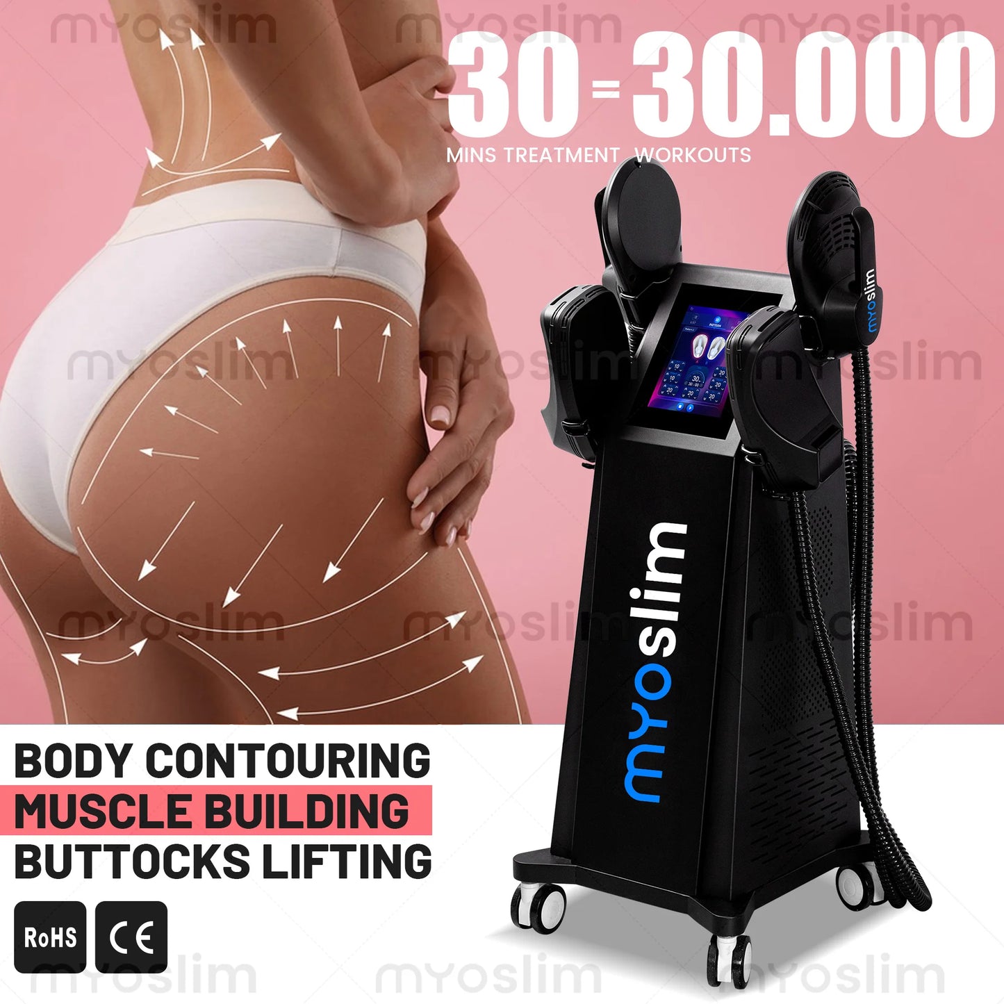 MYOSLIM HIEMT RF EMS Body Sculpt Machine