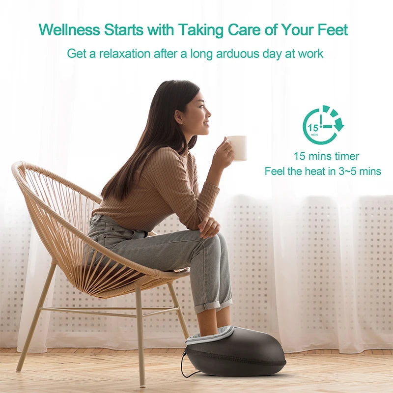 Medcursor Shiatsu Foot Massager With Heat And Rollers