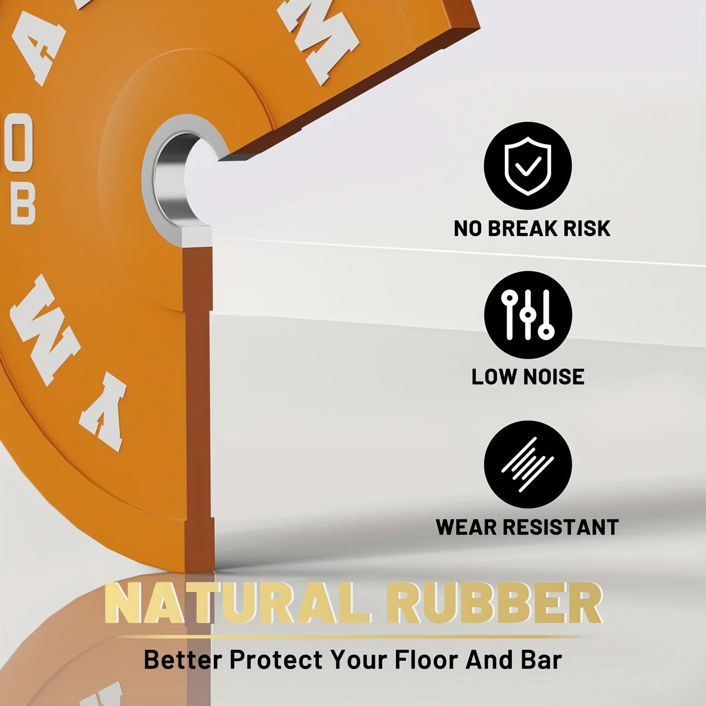 FITVIDS AMGYM Bumper Plate For Strength Training