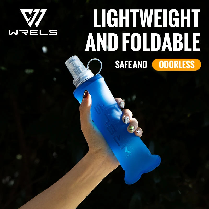 WRELS Soft Flask Collapsible Water Bottle TPU BPA Free