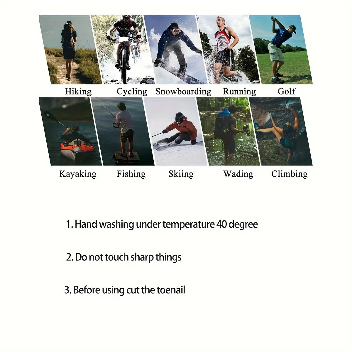 Waterproof Breathable Outdoor Socks For Hiking Skiing Winter