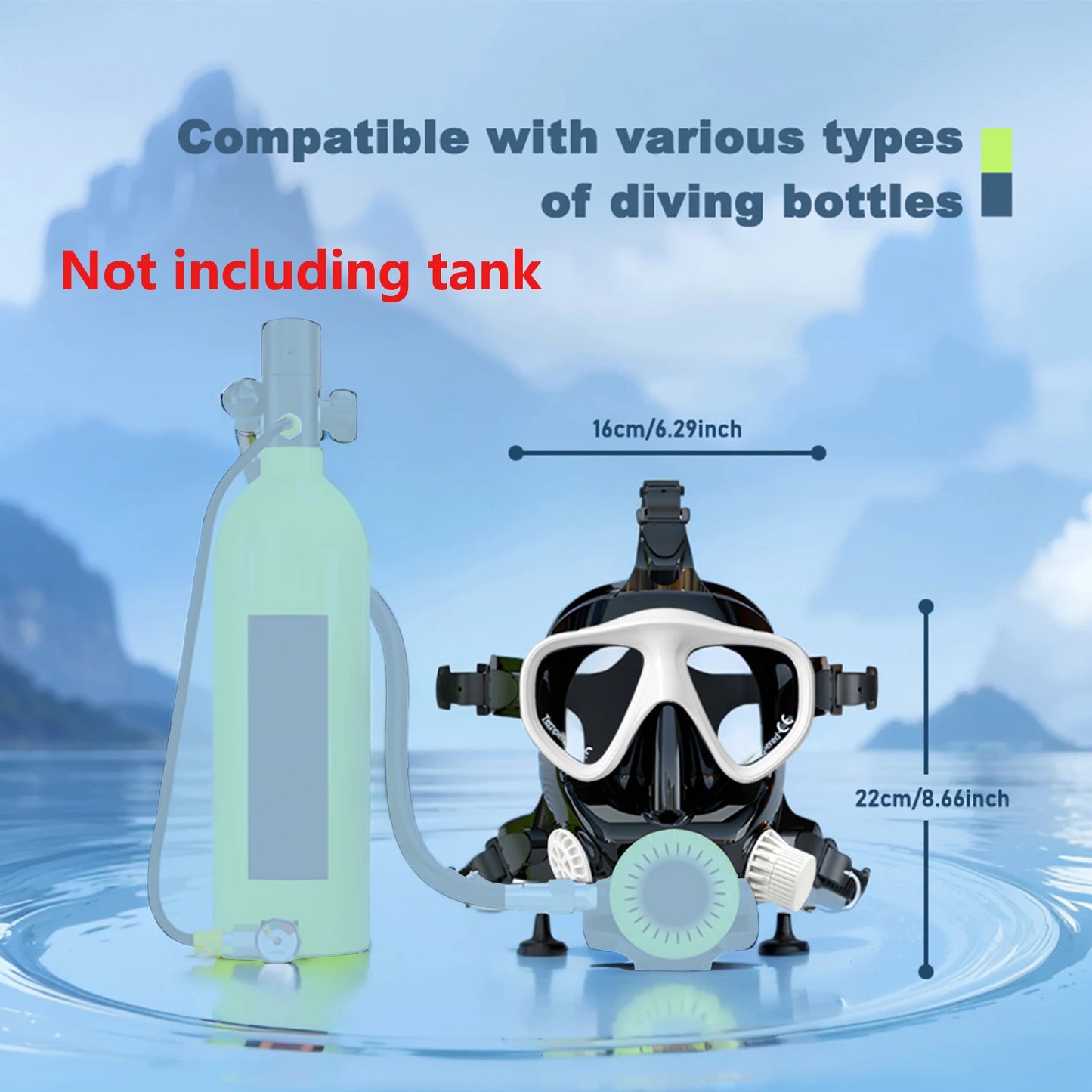 SMACO Full Face Snorkel Mask 180 Degree View Anti Fog