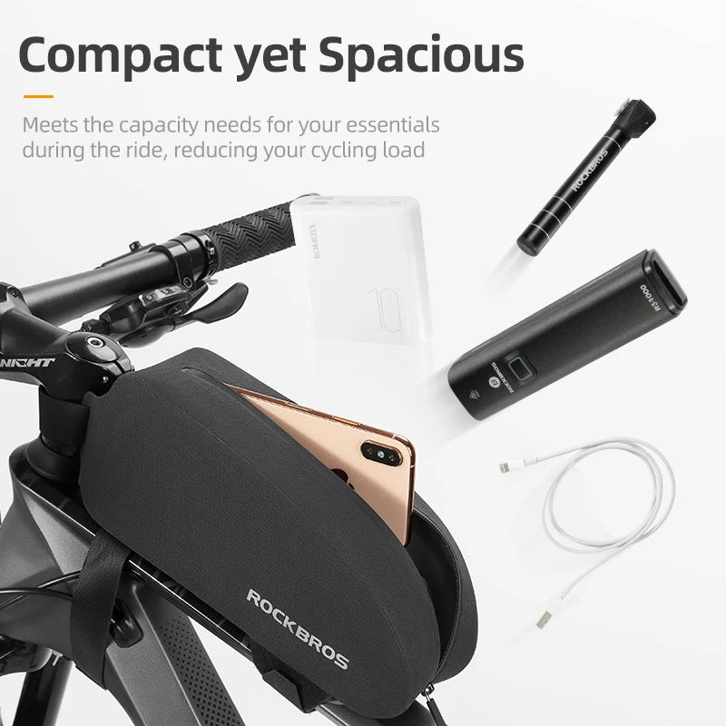 Rockbros Top Tube Bicycle Bag Waterproof Hard Shell
