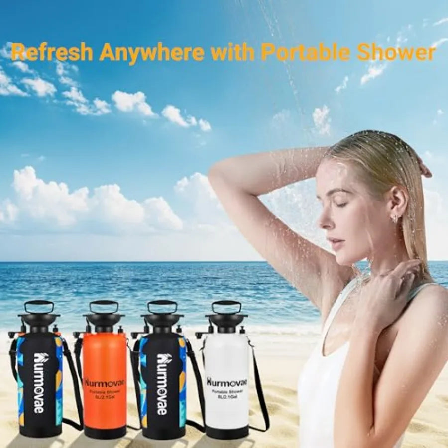 Portable Camping Shower With 10 Spray Modes For Beach Surfing Travel