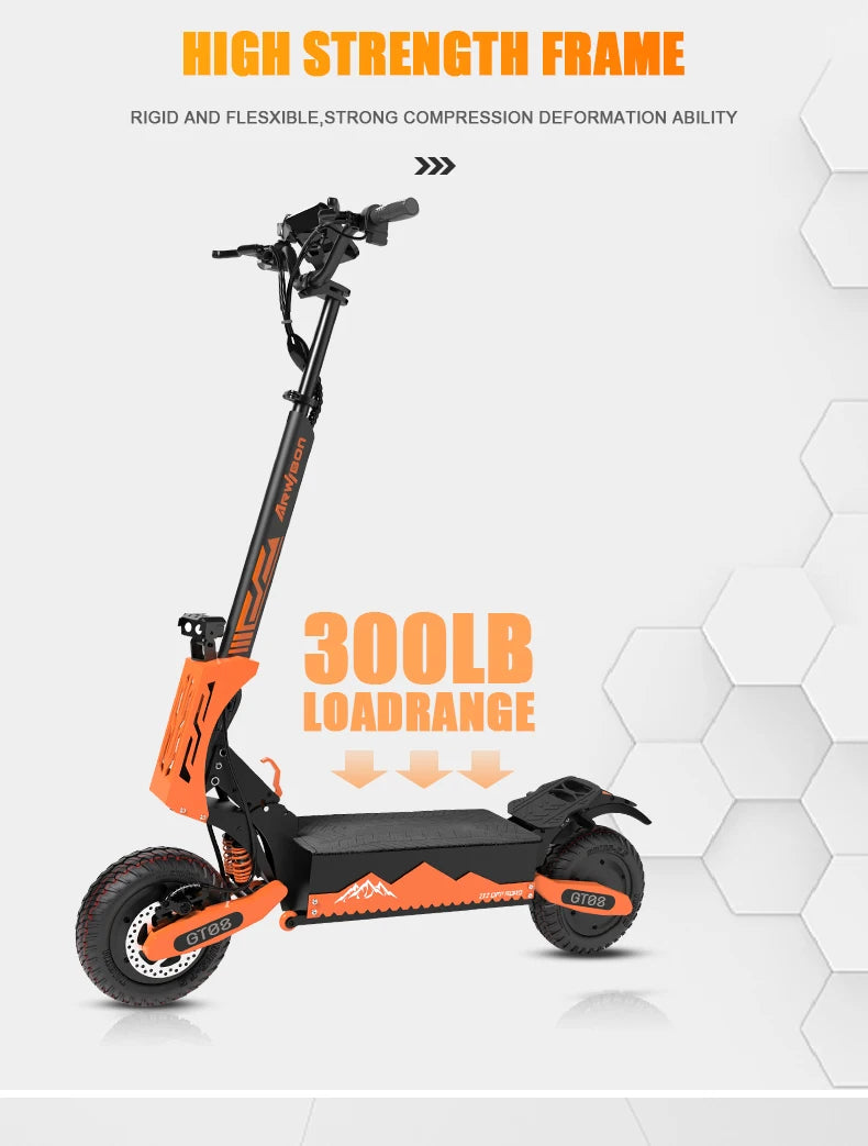 Arwibon GT08 Electric Scooter 5600W Folding Off Road