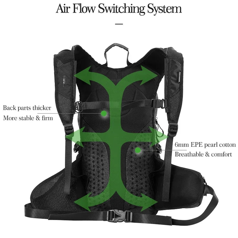 RockBros Hiking Backpack Rainproof Breathable High Capacity