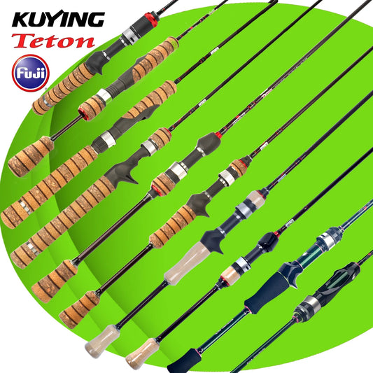 Kuying Teton Carbon Spinning Casting Rod 0.8-8g 1-8lb Fuji Parts Baitcaster
