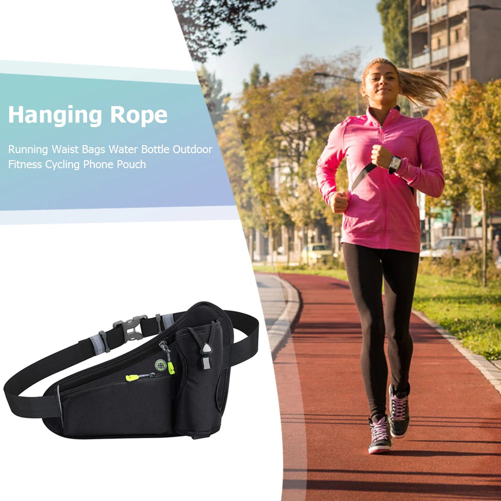 APWIKOGER Water Bottle Holder Hydration Waist Belt Bag