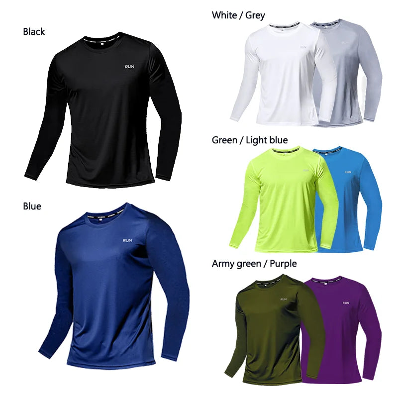 Ice Silk Long Sleeve T Shirt Quick Dry Breathable Outdoor